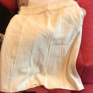 Liza Biday lined cream skirt sz 4